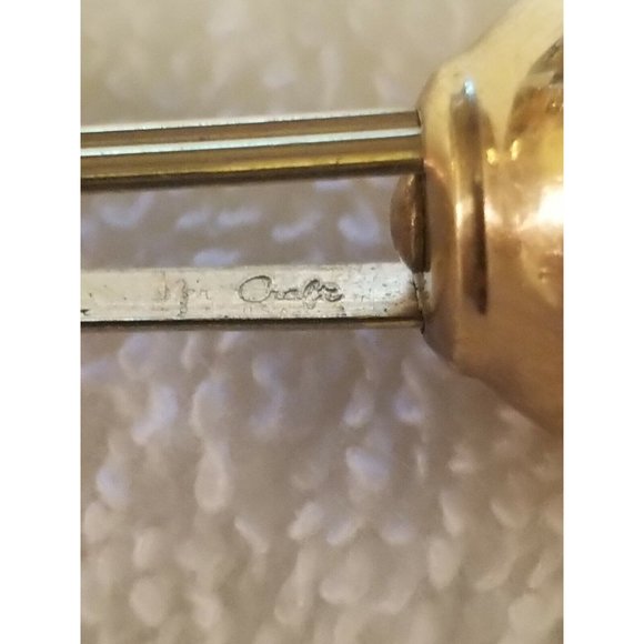 Vintage Kreisler Craft Estate Gold Filled Mens Cufflinks Red Rare - Picture 4 of 5